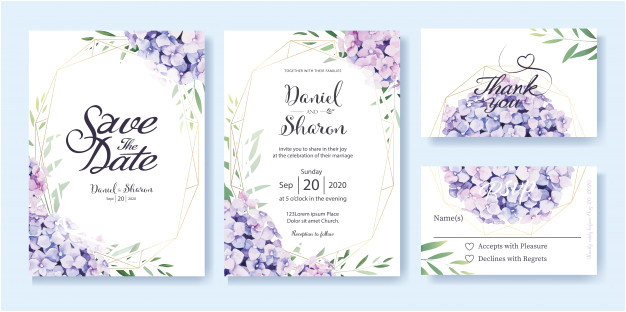 Invitation Card format for Wedding Wedding Invitation Card Template Vector Premium Download