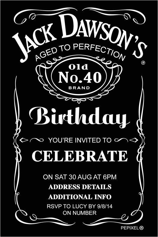 Jack Daniels Birthday Invitation Template Free Jack Daniels In 2019 21st Birthday Invitations Jack