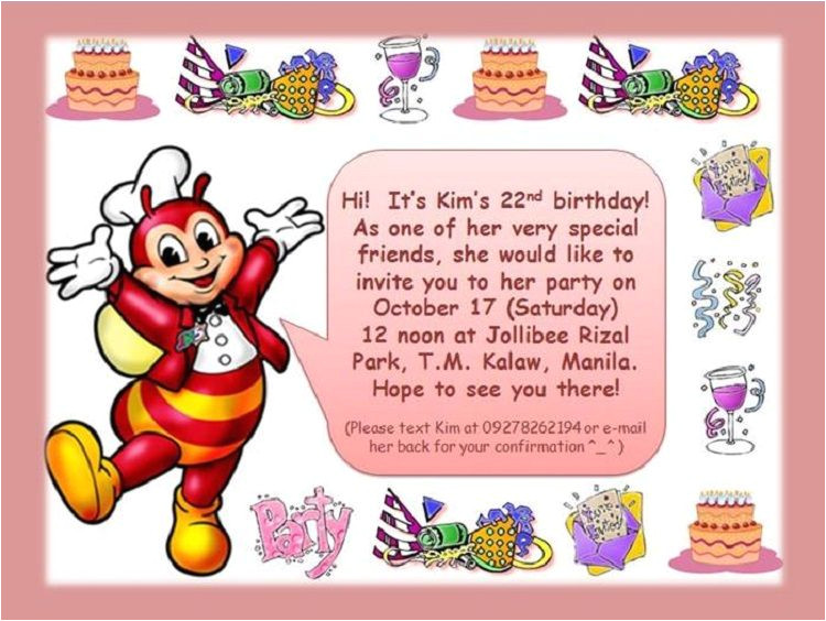 Jollibee Party Invitation Template Birthday Invitation Jollibee Invitation Templates Free Jollibee Party Invitation Template Birthday Invitation Jollibee Invitation Templates Free
