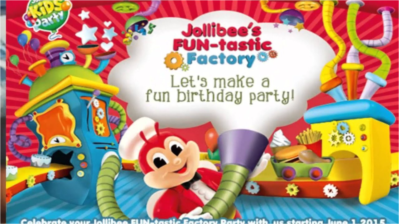 Jollibee Party Invitation Template Jollibee Kids Party Package Youtube