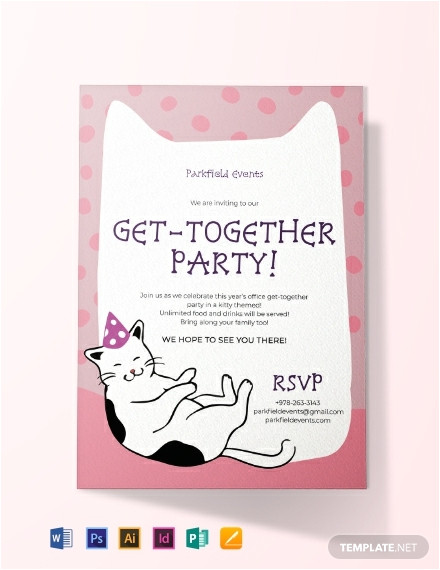 Kitty Party Invitation Template 16 Kitty Party Invitation Designs Templates Psd Ai