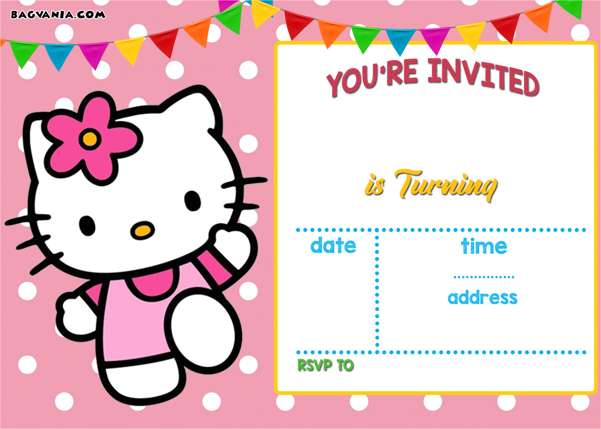 Kitty Party Invitation Template Free Hello Kitty Invitation Templates Free Invitation
