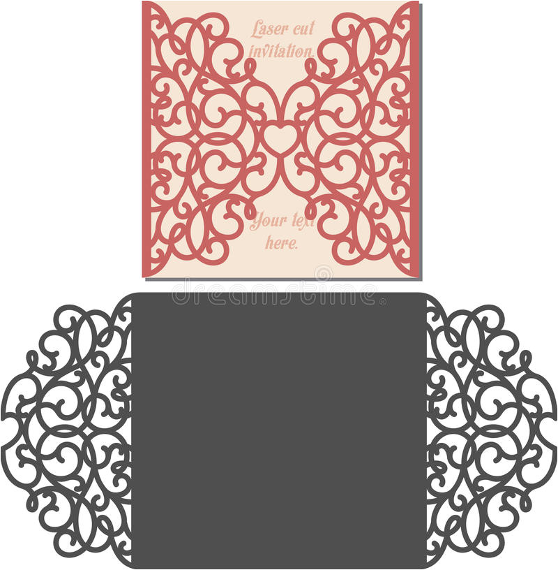 Laser Cut Wedding Invitation Card Template Vector Laser Cut Envelope Template for Invitation Wedding Card Laser Cut Wedding Invitation Card Template Vector Laser Cut Envelope Template for Invitation Wedding Card