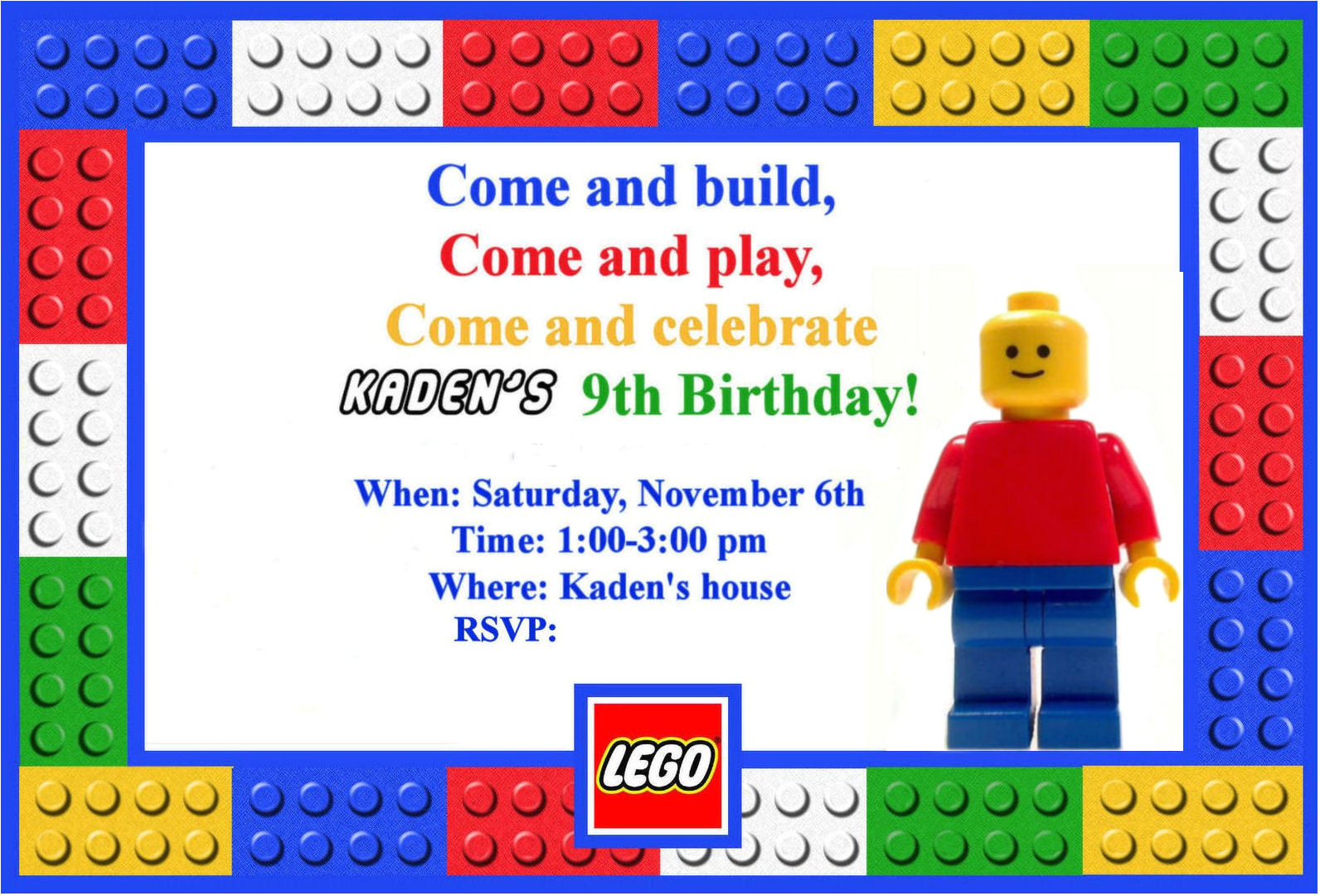 Lego Birthday Invitation Template Let 39 S Panic Lego Birthday Party