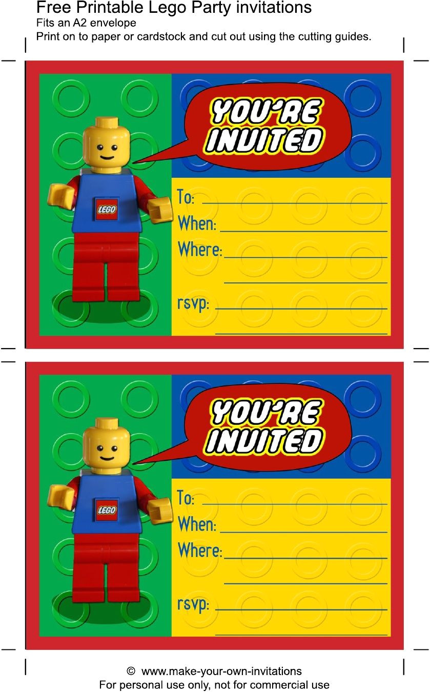 Lego Birthday Party Invitation Template Printable Lego Birthday Invitations Scribd Aaron 39 S