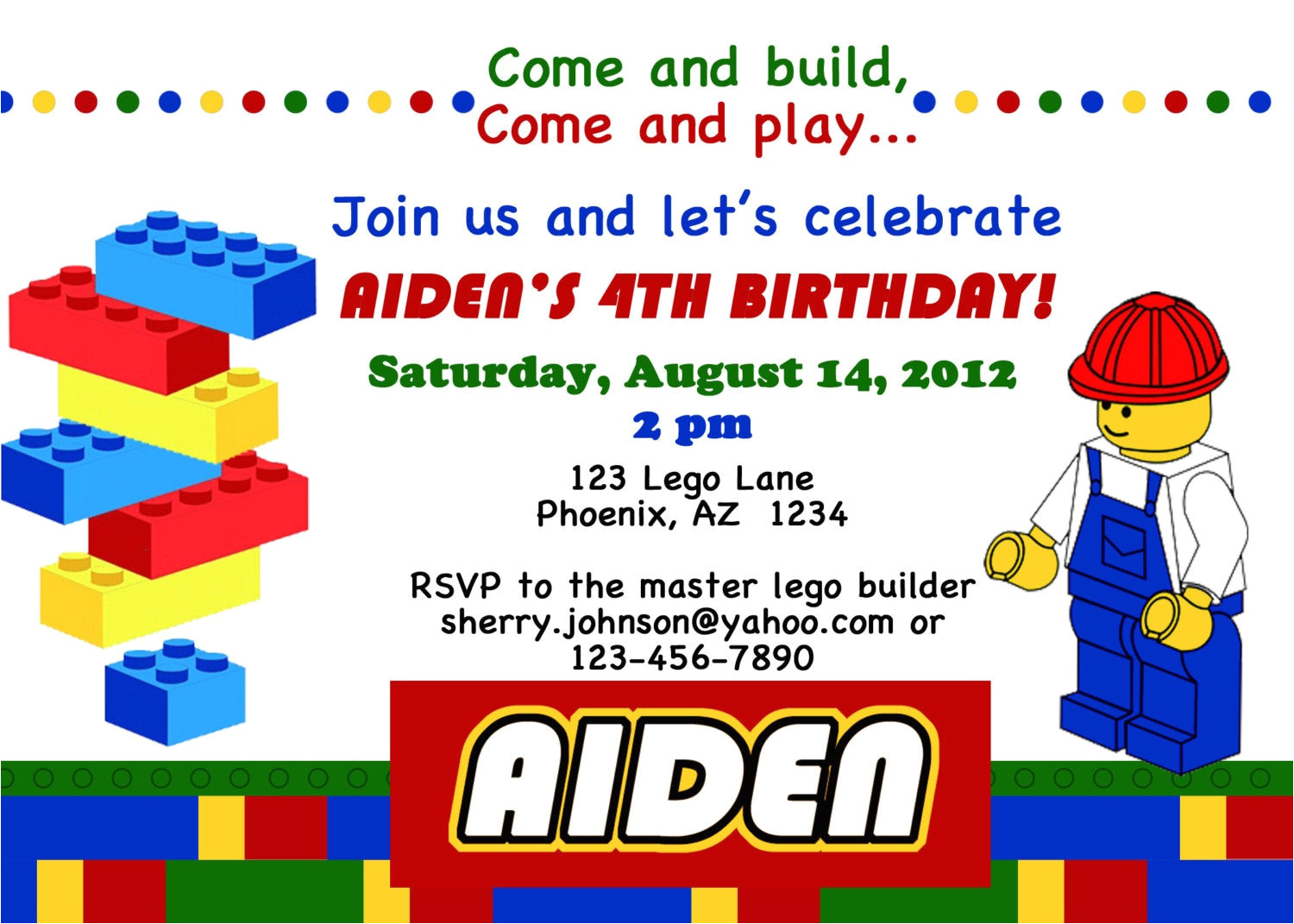 Lego Party Invitation Template Free Printable Lego Birthday Party Collection Diy by Luvbugdesign
