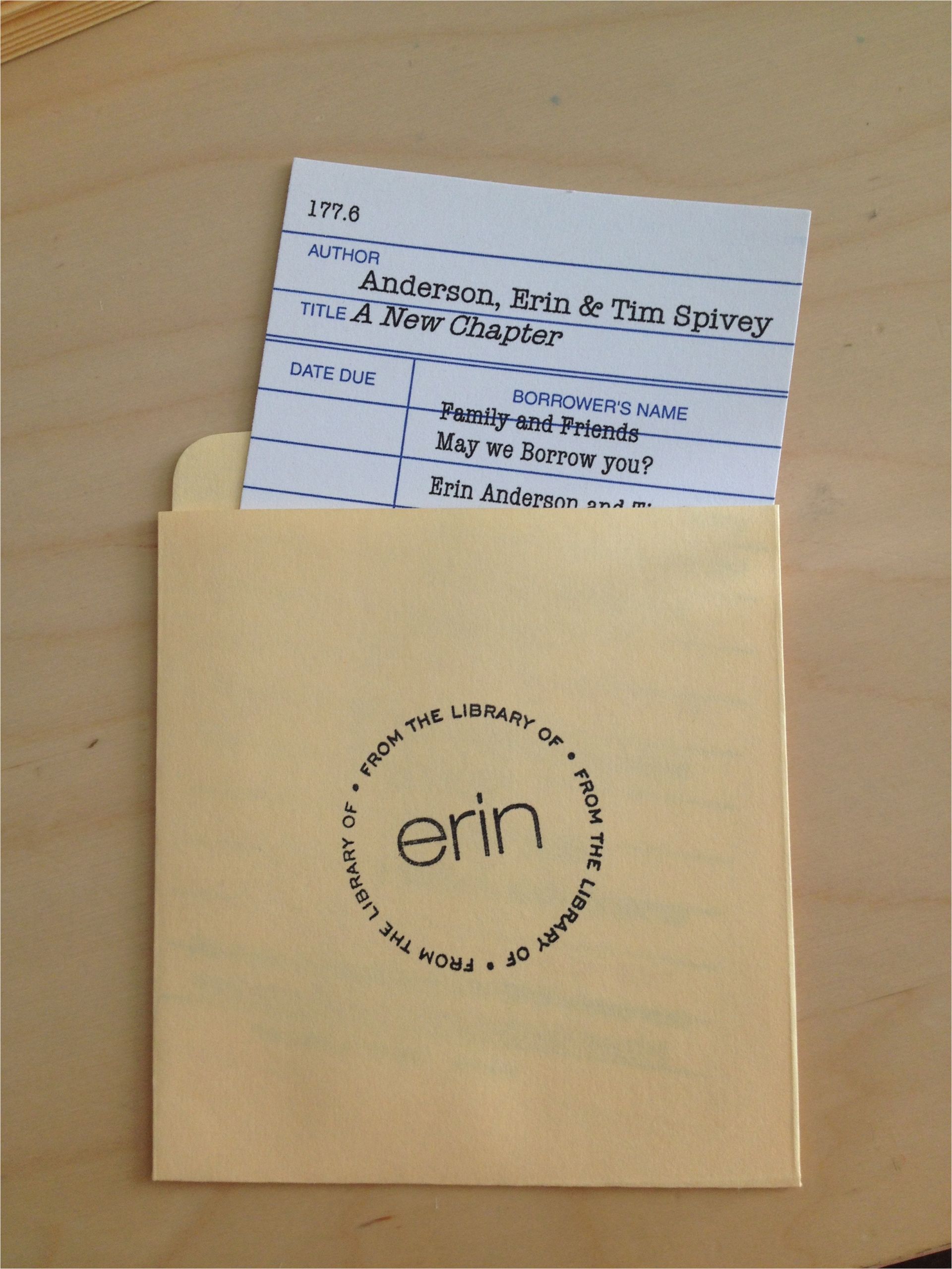 Library Card Wedding Invitation Template Library Card Template A Three Hat Day