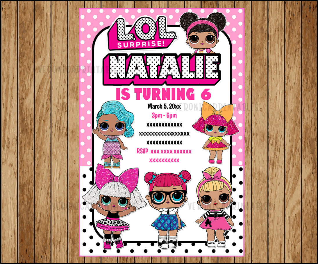 Lol Party Invitation Template 50 Off Lol Surprise Dolls Invitation Lol Surprise