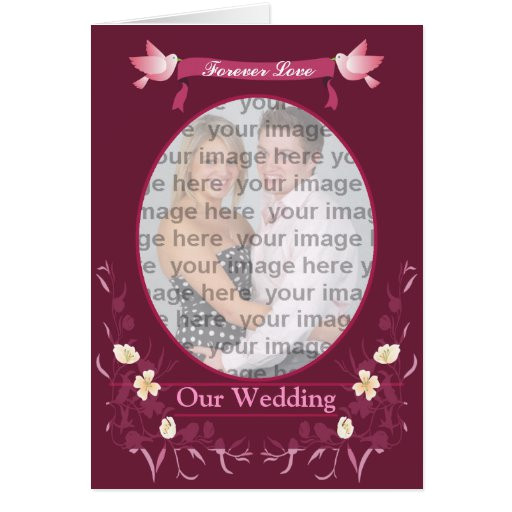 Love Birds Wedding Invitation Template Love Birds Wedding Invitation Photo Template Zazzle
