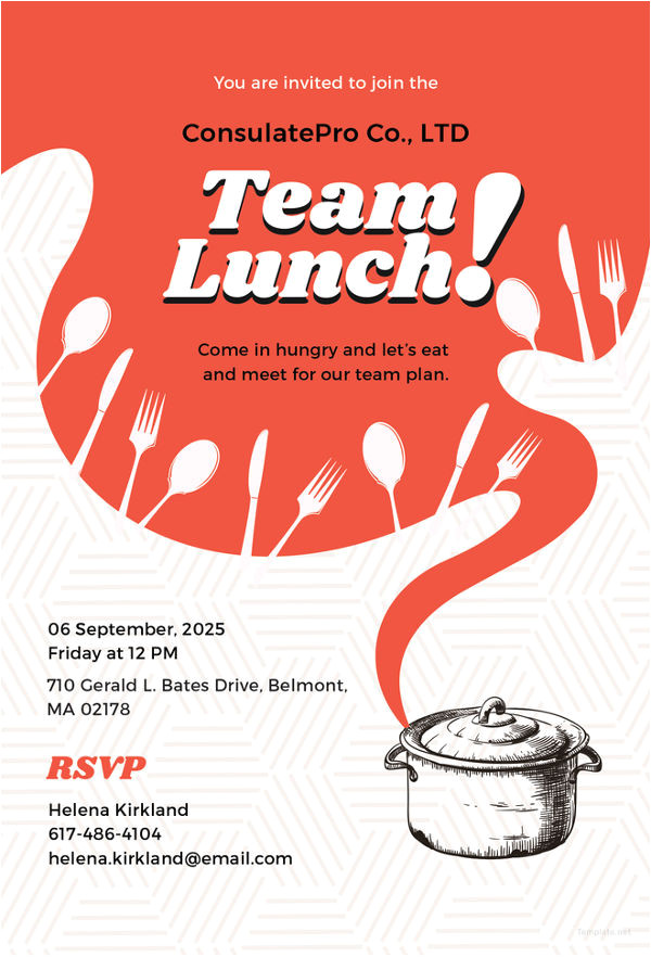 Lunch Party Invitation Template Lunch Invitation Template 34 Free Psd Pdf Documents