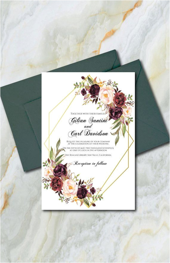 Marsala Wedding Invitation Template Burgundy Wedding Invitation Template Marsala Wedding Marsala Wedding Invitation Template Burgundy Wedding Invitation Template Marsala Wedding