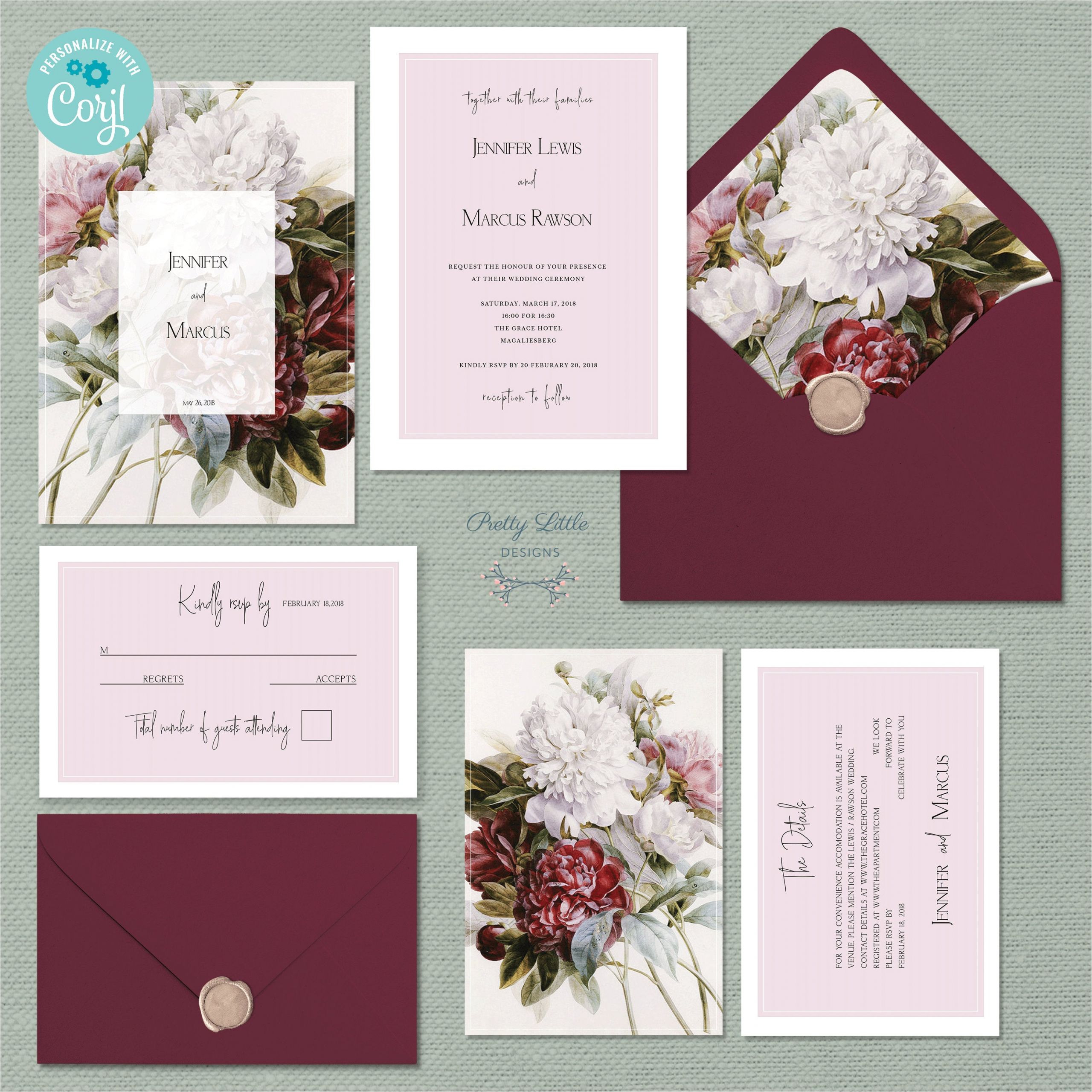 Marsala Wedding Invitation Template Wedding Invitation Template Vintage Floral Marsala Marsala Wedding Invitation Template Wedding Invitation Template Vintage Floral Marsala