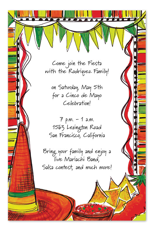 Mexican Party Invitation Template Mexican Fiesta Party Invitations by Invitation