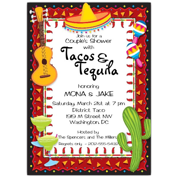 Mexican Party Invitation Template Mexican Party Fiesta Invitations Paperstyle