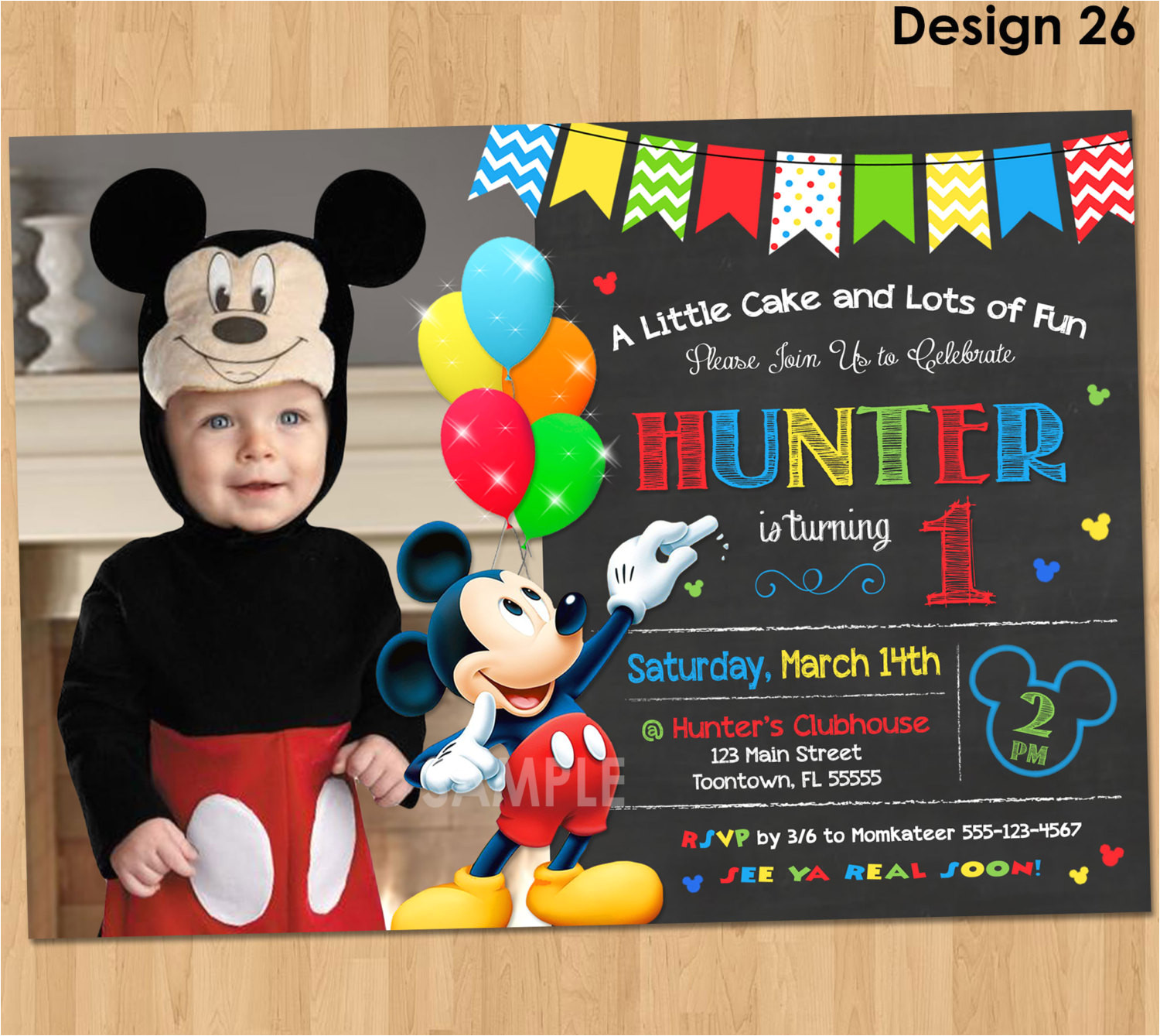 Mickey Mouse Birthday Invitation Template Mickey Mouse Clubhouse Invitations for Special Birthday