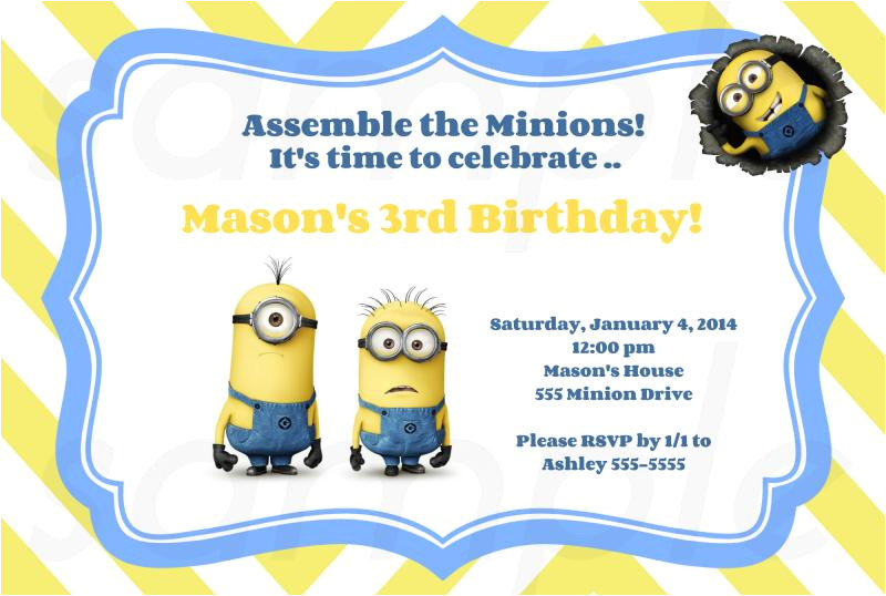 Minions Birthday Invitation Template 40th Birthday Ideas Minion Birthday Invitations Templates