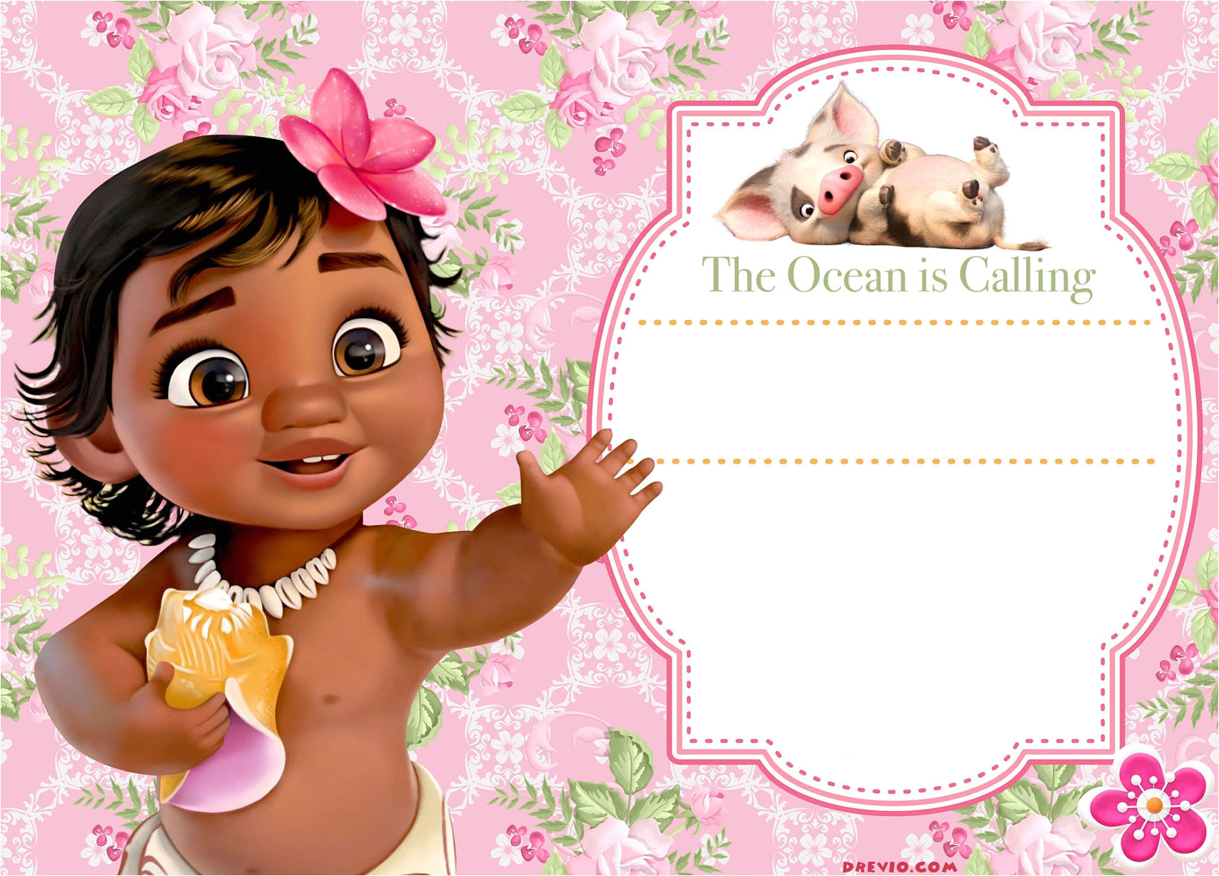 Moana Birthday Invitation Template Free Moana Birthday Invitation Template Free Invitation