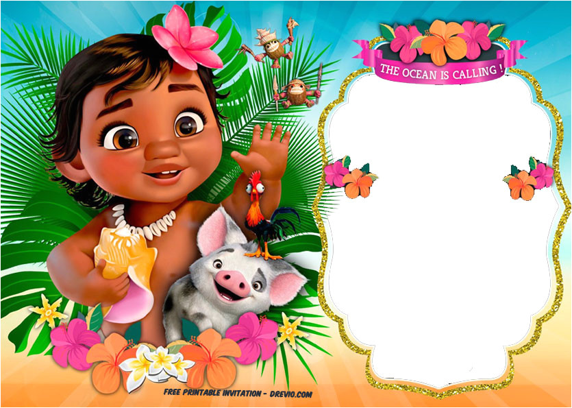 Moana Birthday Invitation Template Free Moana Birthday Invitation Template Free Invitation