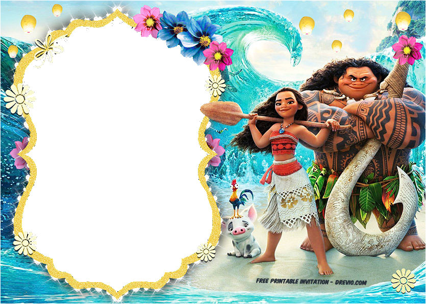 Moana Birthday Invitation Template Free Moana Birthday Invitation Template Free Invitation
