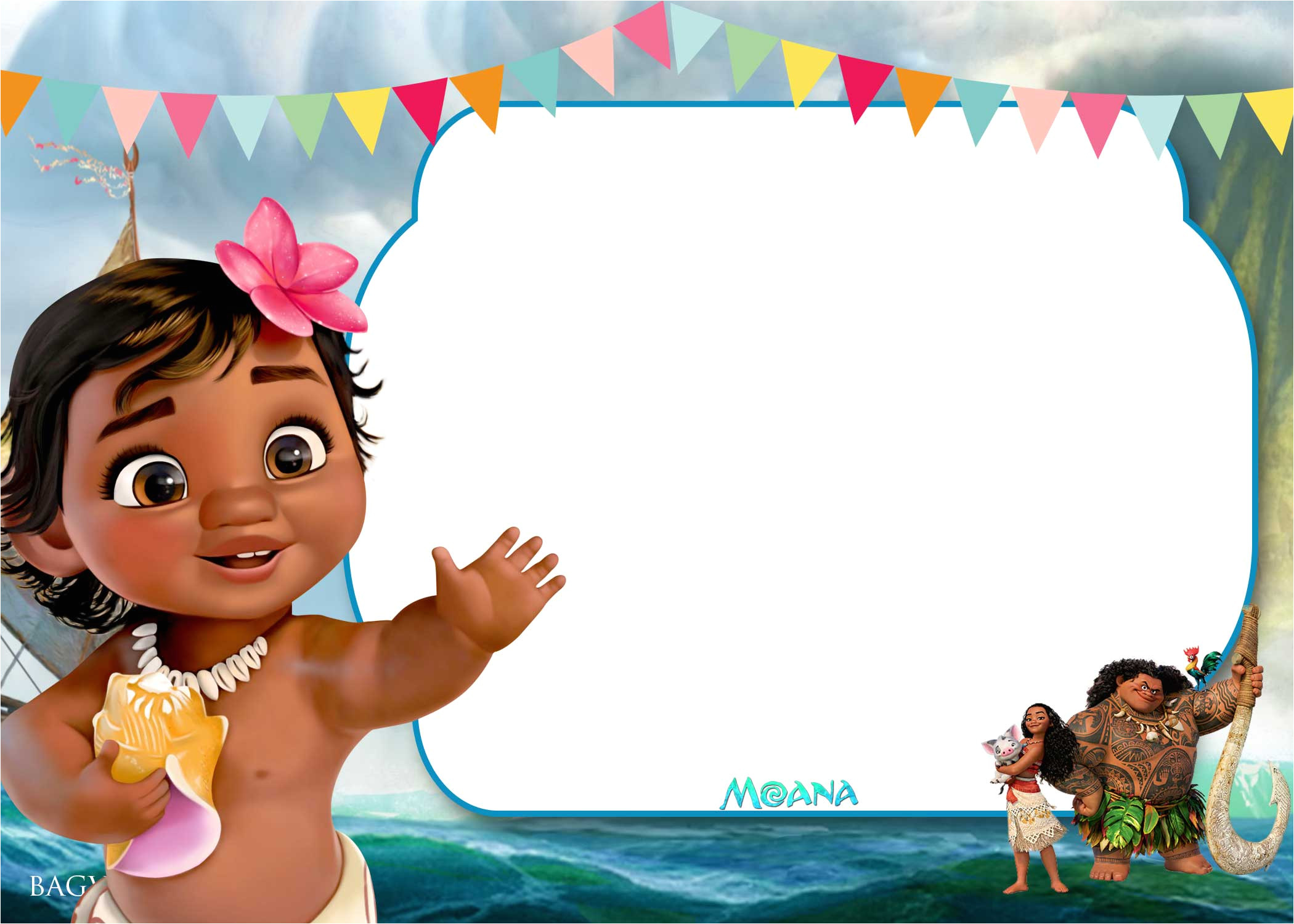 Moana Birthday Invitation Template Free Moana Birthday Invitation Template Free Invitation