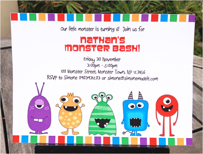 Monster Birthday Invitation Template How to Edit My Monster Party Invitations Template