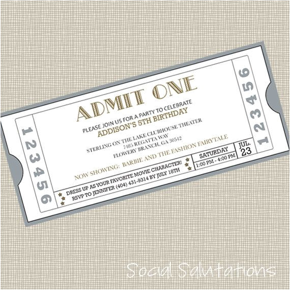 Movie Ticket Wedding Invitation Template Printable Movie Ticket Party Invitation Shop social Movie Ticket Wedding Invitation Template Printable Movie Ticket Party Invitation Shop social