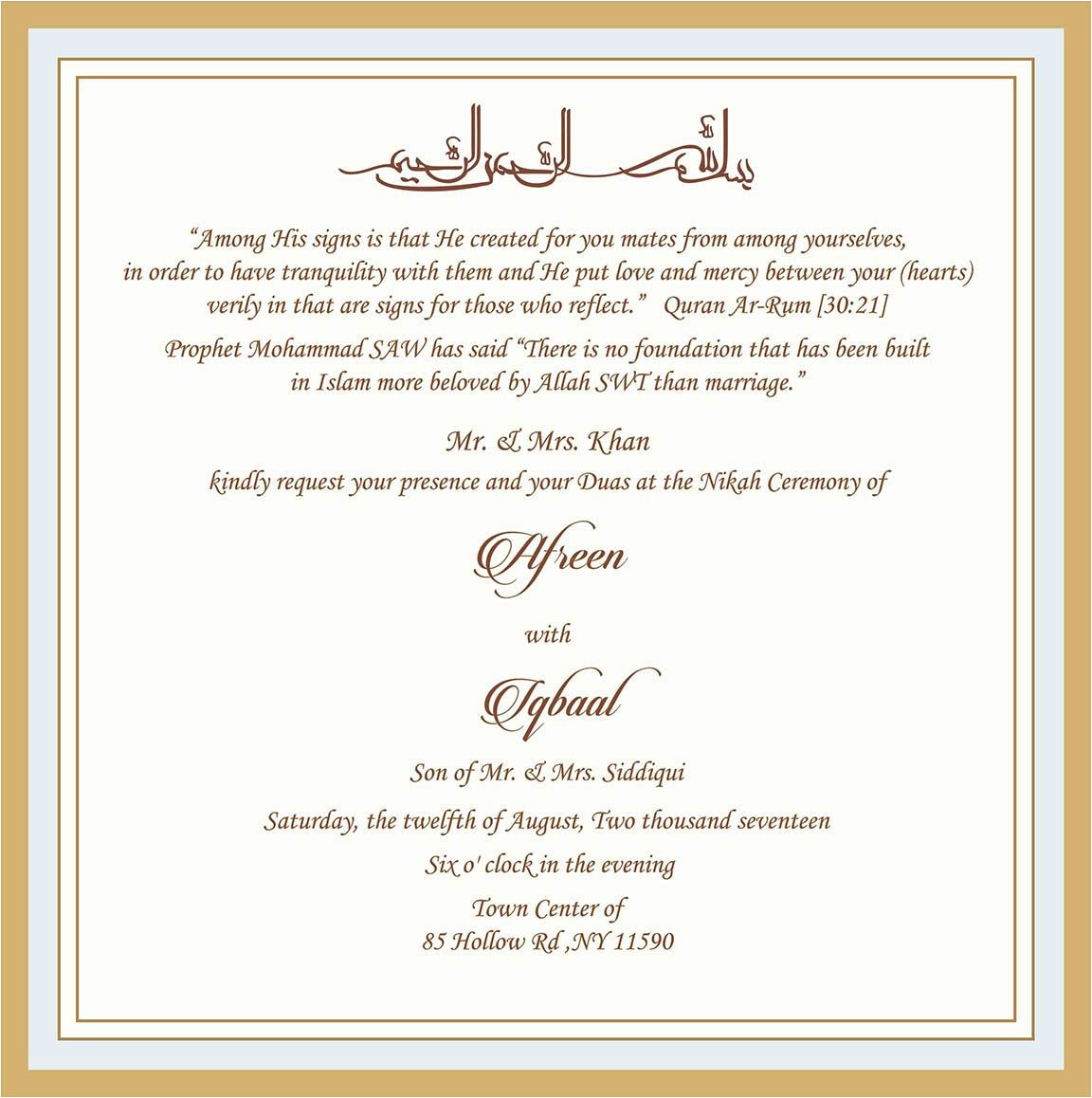 Muslim Wedding Invitation Template 27 Brilliant Picture Of Muslim Wedding Invitations