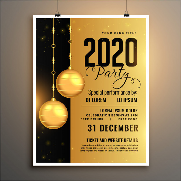 New Year Party Invitation Card Template Invitations Greeting Cards and Flyer Templates Wp Daddy