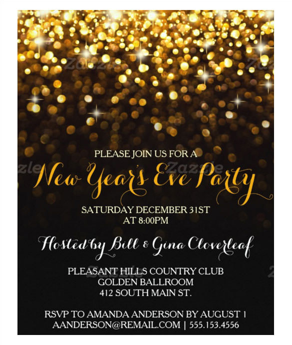 New Year Party Invitation Template 28 New Year Invitation Templates Free Word Pdf Psd