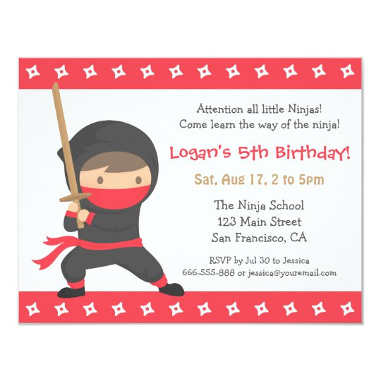 Ninja Birthday Party Invitation Template Free Way Of the Ninja Kids Birthday Party Invitations Zazzle Com Ninja Birthday Party Invitation Template Free Way Of the Ninja Kids Birthday Party Invitations Zazzle Com