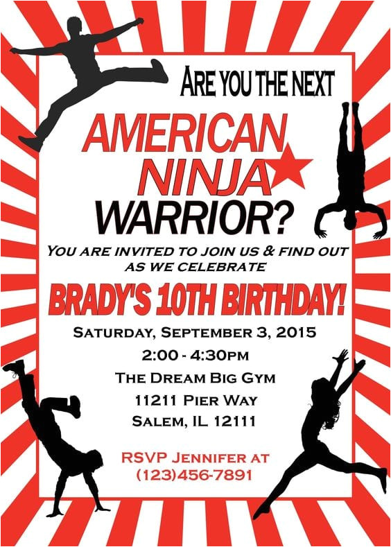 Ninja Party Invitation Template Free 17 American Ninja Warrior Party Ideas for Any Age Ninja Party Invitation Template Free 17 American Ninja Warrior Party Ideas for Any Age