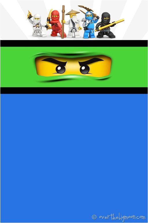 Ninjago Party Invitation Template Free Ninjago Birthday Party with Free Printables Party Gift