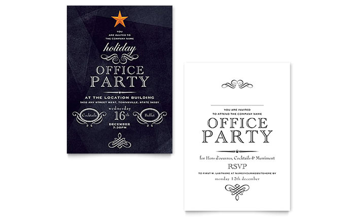Office Party Invitation Template Office Holiday Party Invitation Template Word Publisher