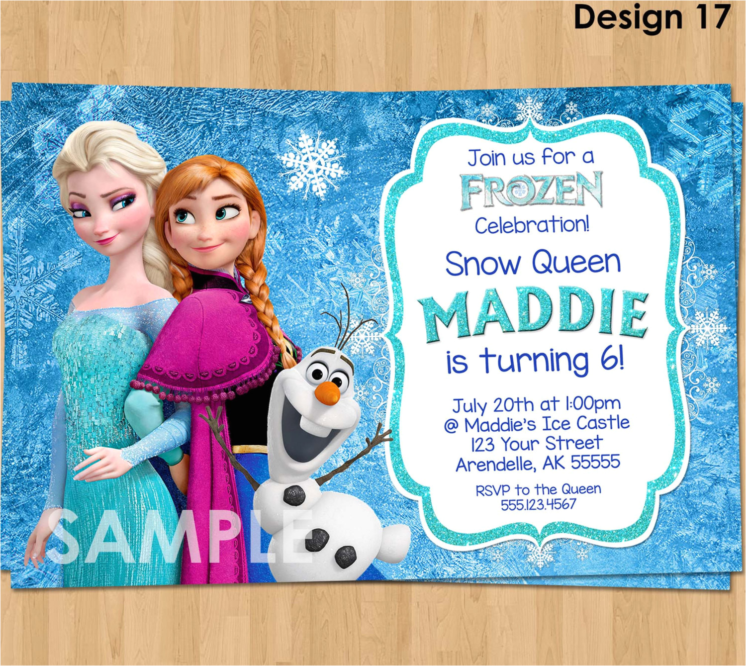 Olaf Birthday Invitation Template Frozen Invitation Frozen Birthday Invitation Disney Frozen
