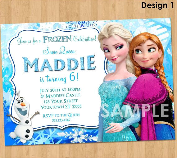 Olaf Birthday Invitation Template Frozen Invitation Frozen Birthday Invitation Disney