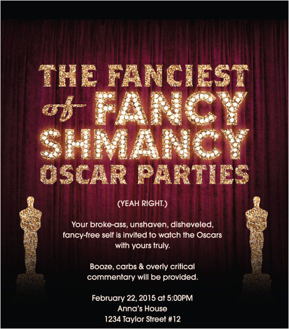 Oscar Party Invitation Template 15 Award Invitation Templates Psd Word Ai Free