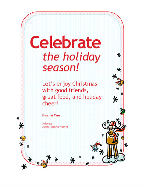 Outlook Holiday Party Invitation Template Holiday Party Invitation