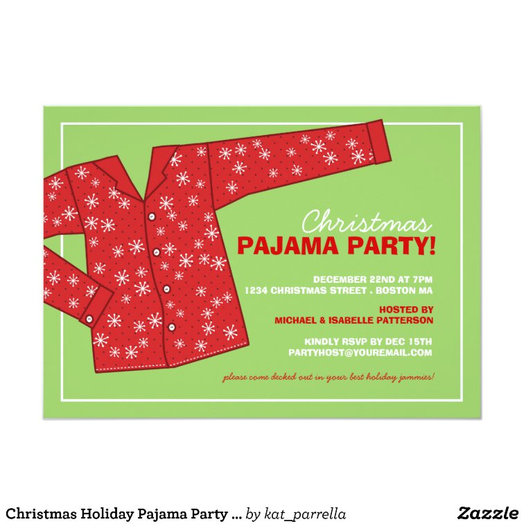 Pajama Party Invitation Template Christmas Holiday Pajama Party Invitation Zazzle Pajama Party Invitation Template Christmas Holiday Pajama Party Invitation Zazzle