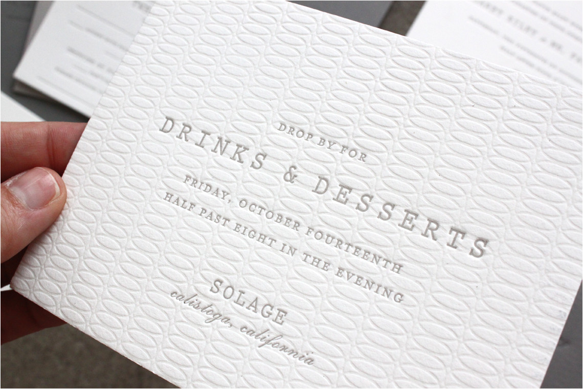 Paper Type Wedding Invitation Margaret Patrick 39 S Understated Letterpress Wedding