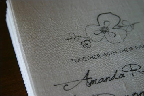 Paper Type Wedding Invitation You Can totally Make Your Own Linen Invitations Offbeat