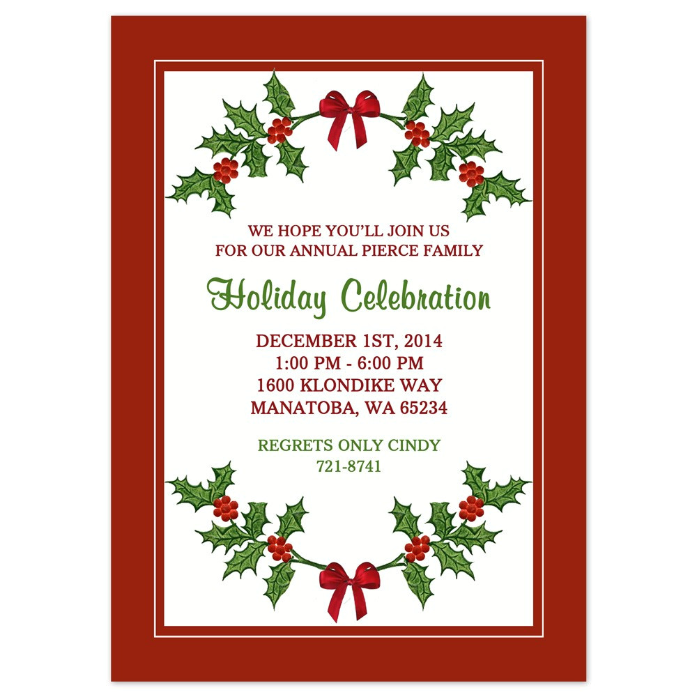 Party Invitation Border Templates Free Downloadable Holiday Invitations