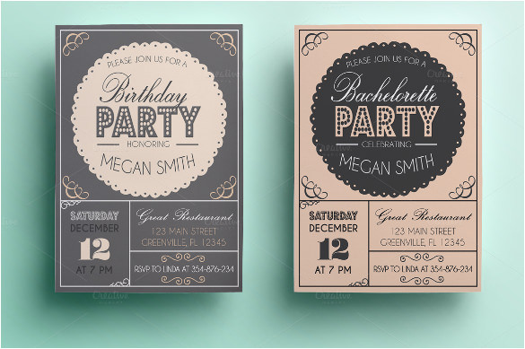 Party Invitation Card Template Coreldraw 31 Birthday Party Invitation Templates Sample Example