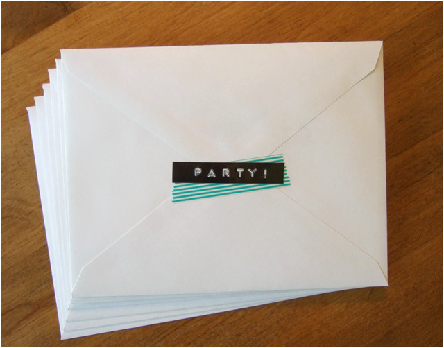 Party Invitation Cards with Envelopes Mini Bunting Birthday Party Invitation Rachel Swartley
