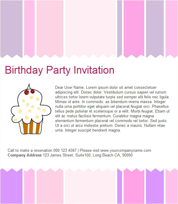 Party Invitation Email Template 23 Birthday Invitation Email Templates Psd Eps Ai