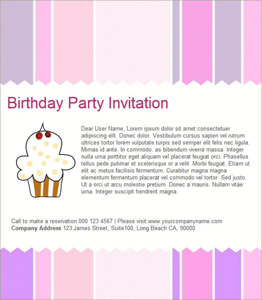 Party Invitation Email Templates Free Email Birthday Invitation Templates