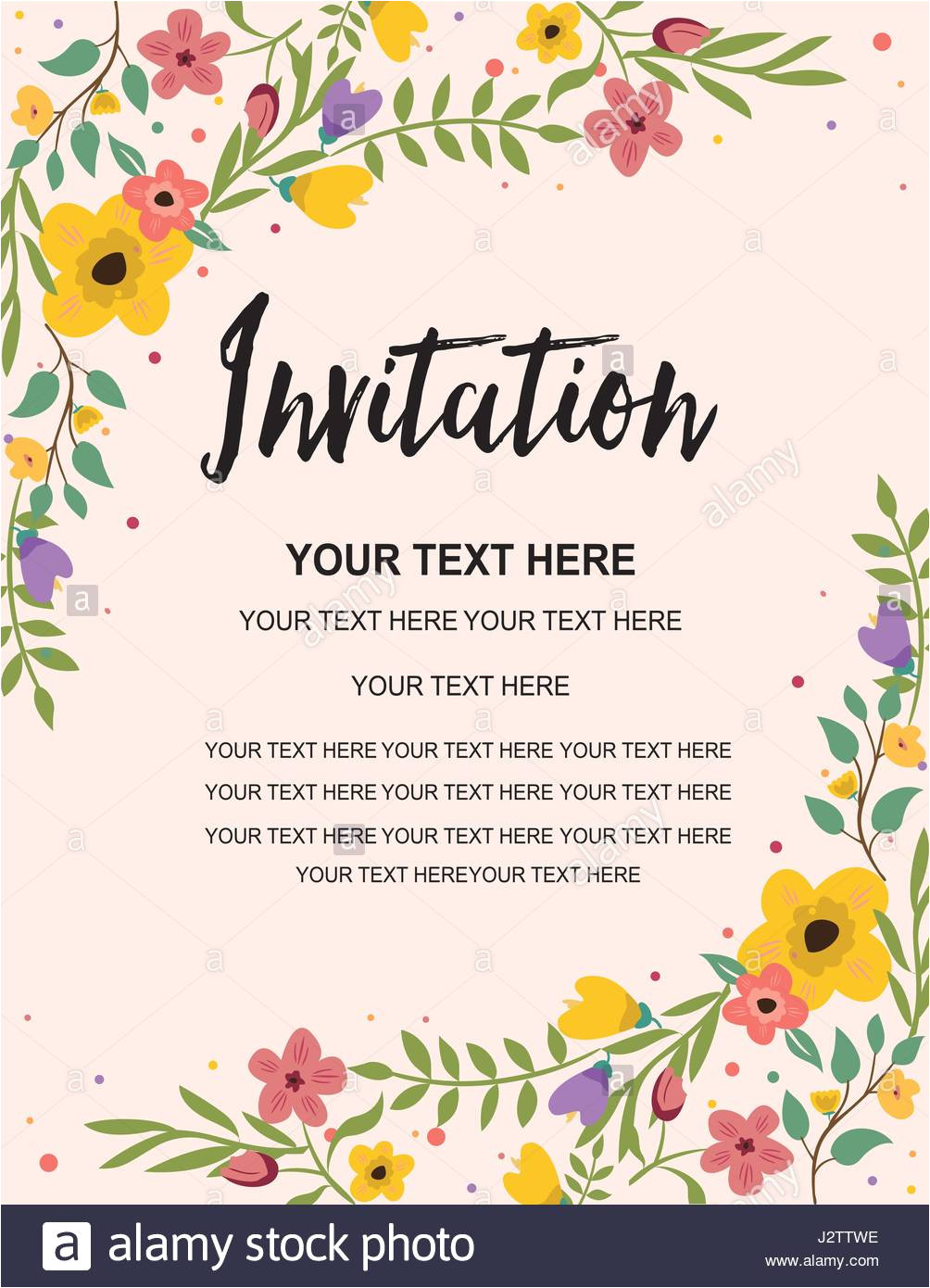 Party Invitation HTML Template Anniversary Party Invitation Card Template Colorful