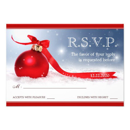 Party Invitation Reply Template Christmas Party Rsvp Templates