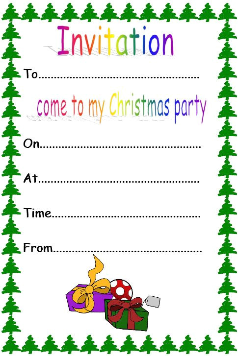 Party Invitation Template Eyfs Pin by Tes Earlyyears On Christmas Ideas for Literacy