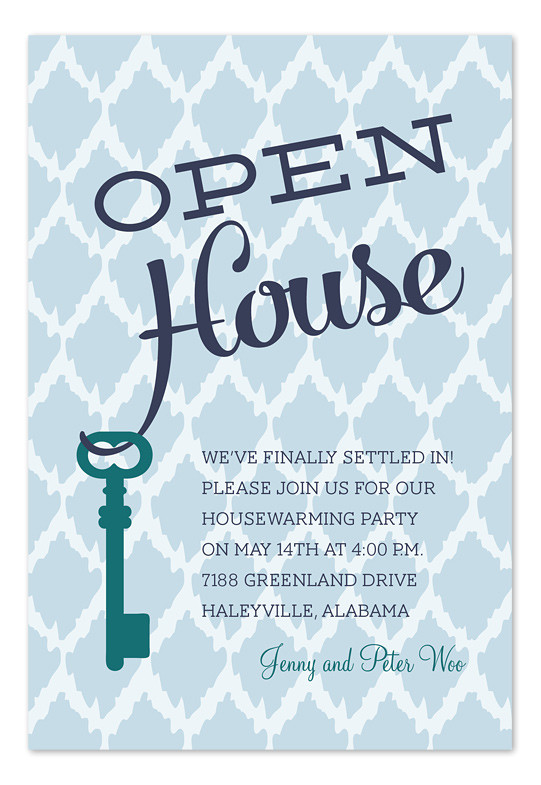 Party Invitation Template for Open Office Open House Key Party Invitations by Invitation