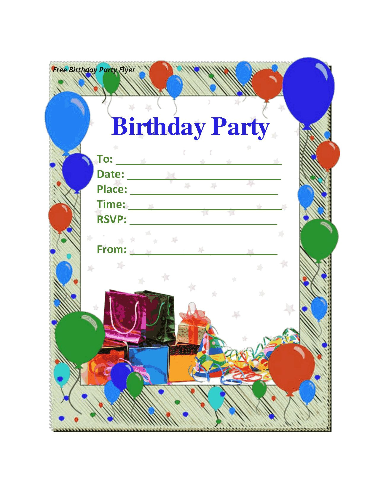 Party Invitation Template Google Docs Birthday Party Invitation Template Birthday Party